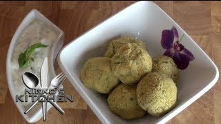 HOW TO MAKE FALAFEL non fried  Nickos Kitchen [upl. by Attenrad]