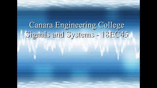 VTU SIGNALS AND SYSTEMS 18EC45 M1 L1 CLASSIFICATION OF SIGNALS PART 1 [upl. by Traweek]