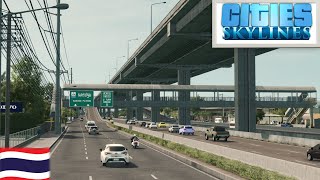 Cities Skylines  Bangkok Drive  Central Pinklao to Nakhon Pathom [upl. by Aryhs]