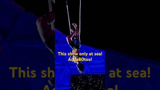 Divers acrobats dancers and aerialists perform breathtaking feats royalcaribbean [upl. by Millicent]