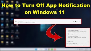 How to Disable Notifications from Particular Apps on Windows 11 [upl. by Mad]