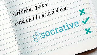 Socrative  Quiz e verifiche interattive [upl. by Dyanne240]