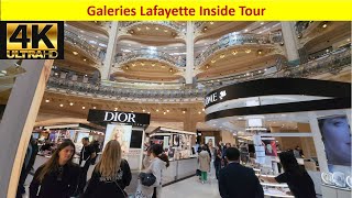 Galeries Lafayette Paris Inside Tour4K [upl. by Rosenberger379]