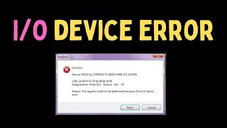 How to Fix External Hard Drive IO Device Error On Windows 11 [upl. by Theall166]