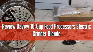 Review Davivy 16Cup Food Processors Electric Grinder Blender Combo10in1 Multifunction 38L Food [upl. by Papke]