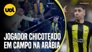 TORCEDOR DÁ CHICOTADAS E AGRIDE JOGADOR DO ALITTIHAD TIME DE BENZEMA [upl. by Pirozzo]