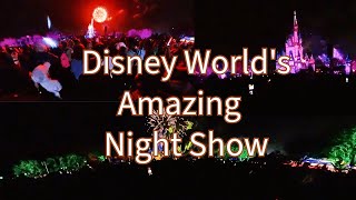 Disney Worlds Amazing Night Show Huge Fireworks fireworks disneyworld viral trending [upl. by Chloris232]