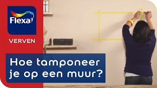 Decoreren met tamponeren in 4 stappen  Flexa Verf [upl. by Nyrem]