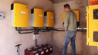 20kW offgrid 3phase solar system Rensol Africa Solar Installations ep1 [upl. by Gerfen802]