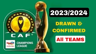 CAF CHAMPIONS LEAGUE 20232024 GROUP STAGES DRAWN amp CONFIRMED [upl. by Aknaib]