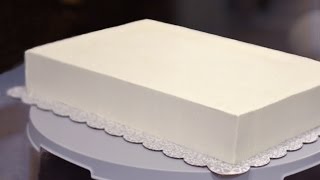 How to Frost a Half Sheet Cake [upl. by Ramma915]