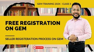 Registration on Government e Marketplace GeM  Class1 GeM Training 2024  GeM Seller Registration [upl. by Fronniah]