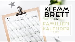 5 Klemmbrett DIY Ideen für Familienkalender  selber bauen  delari [upl. by Assirat326]