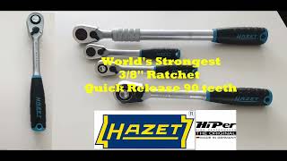 Hazet 38 Ratchet 8816HPS Is this Worlds Strongest 38 Ratchet Made in Germany [upl. by Ardnoet739]