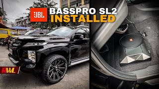 JBL Basspro SL2 Subwoofer Installed on the Montero Sport [upl. by Inaffyt34]