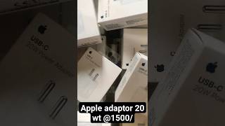 Apple adaptor 20 wt 1500 viral lowprice apple adapter youtubeshorts information demand [upl. by Sapphire]