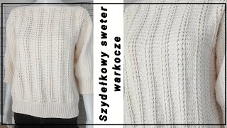 NR32 DAISY Sweter na Szydełku w Warkocze Jak zrobić ścieg kablowy Cable Stitch Crochet Sweater [upl. by Sualakcin]