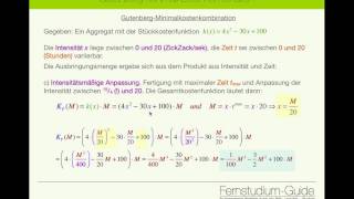 EBWL GutenbergMinimalkostenkombination Teil 2 [upl. by Euh]