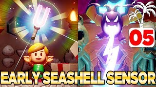 Get the Seashell Sensor EALRY amp Warp Points in Links Awakening Switch  100 Walkthrough 05 [upl. by Jammin853]