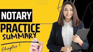 Notarial Practice  chapter 1 summary  introduction to Notary practice for law students [upl. by Gough]