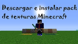 Descargar e instalar pack de texturas Minecraft 19  110 [upl. by Doley]