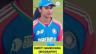 Full Story of Smriti Mandhana Smriti mandhana batting  cricket carier  lifestyle cricketshorts [upl. by Saimerej]