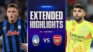 Atalanta vs Arsenal Extended Highlights  UCL League Phase MD 1  CBS Sports Golazo [upl. by Min23]