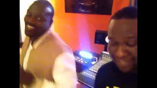 Akon In the Studio Recordin quotFeeling A Niggaquot Ft Dbanj [upl. by Adran]