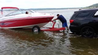 2013 Dodge Durango RT Towing a flat boat trailer [upl. by East72]