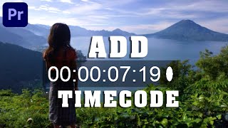 35  How to Add Timecode on Video  Premiere Pro  Tech Nestology [upl. by Cia]