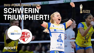 Schwerin triumphiert im Pokalfinale 🏐  DVVPokalfinale 2023 [upl. by Sension]