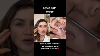 Esteticista reage ao Dermaplaning [upl. by Cathey638]