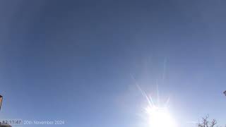 Daytime Sky Time Lapse 20th November 2024 [upl. by Adraynek570]