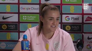 England Lionesses  Media Conference  Sarina Wiegman and Georgia Stanway  22 Feb 2024 [upl. by Engamrahc]