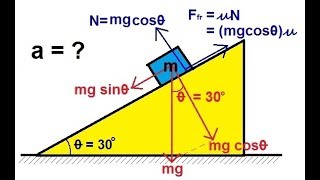 Physics  Mechanics The Inclined Plane 2 of 2 With Friction [upl. by Clarke]