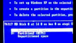 How To Install Windows XP Sp2 Part 1 [upl. by Zennas]