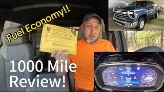 2024 Chevrolet Silverado 2500HD LTZ 1000 Mile Review  Fuel Economy [upl. by Surdna]