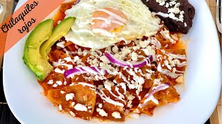 CHILAQUILES ROJOS TRADICIONALES CON EPAZOTE  RECETA FÁCIL Y RÁPIDA  EN CASA CON IXCHEL [upl. by Zavras112]