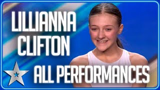 ALL of Lillianna Cliftons DRAMATIC DANCE performances  BGT 2023 [upl. by Eenert]