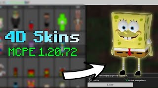 4D5D Skin Pack for Minecraft PE 12072  Working on Servers  Android iOS amp PC [upl. by Anelak]