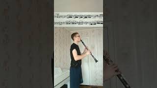 🎶Andante sostenuto🎼 etude music clarinet этюд кларнет музыка🌟 [upl. by Hctub]