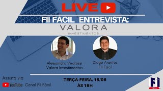 Fundos Imobiliários LIVE com Alessandro Vedrossi  VALORA  VGHF11 VGIP11 VGIR11 [upl. by Engedi281]