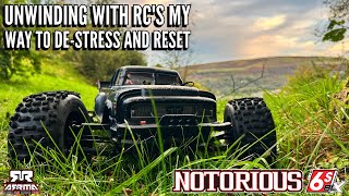 Clearing My Mind with RC Bashing Arrma Notorious 6S BLX Edition [upl. by Donelu]