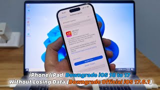 iPhoneiPad  How To Downgrade iOS 18 to 17 Without Losing Data Downgrade Official iOS 1761 [upl. by Neile]