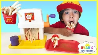 Mcdonalds French Fries Maker Happy Meal Magic Vintage McDonalds Food Toys Pretend Play Toy for Kids [upl. by Drofnas]