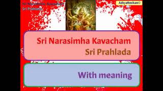 Narasimha Kavacham Prahlada English with Meaning [upl. by Daven159]