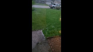 PeaSized Hail Hits Southern Wisconsin [upl. by Brad]