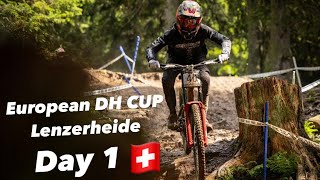 🇨🇭European DH CUP Lenzerheide🏁 Race Vlog 🎥  Downhill Training  Bikepark Lenzerheide Steffen Smets [upl. by Enneirdna926]