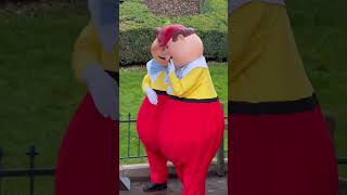 Tweedledum and Tweedledee Mad at the Queen of Hearts shorts disneylandparis [upl. by Iveksarap809]