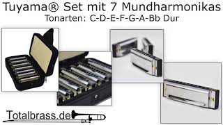 Tuyama® Set mit 7 Mundharmonikas Klangbeispiel [upl. by Pampuch657]